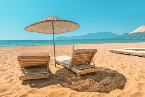 transats sur la plage