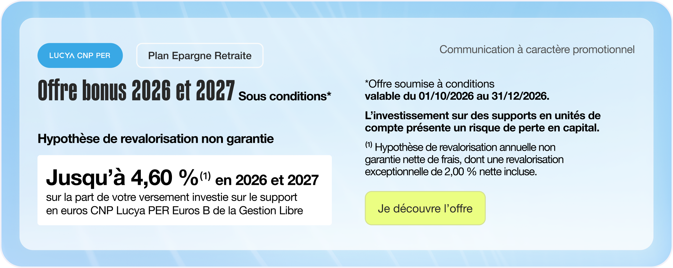 Découvrez le PER Lucya CNP